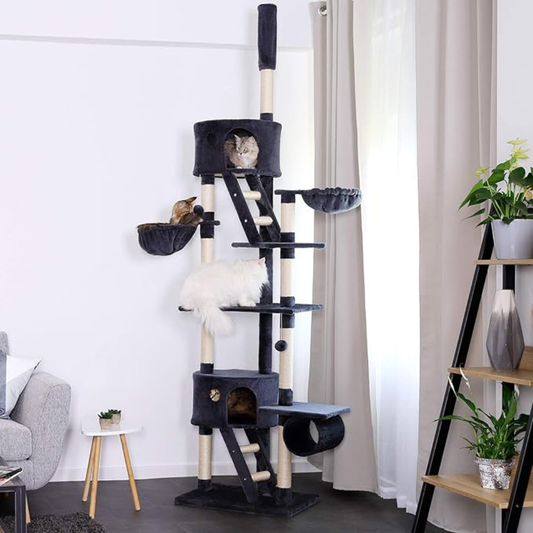 Árbol Rascador Ajustable para Gatos 230-250 cm Lionto